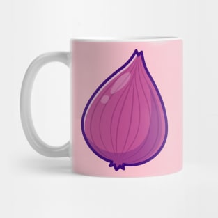 Red Onion Vegetable Cartoon Mug